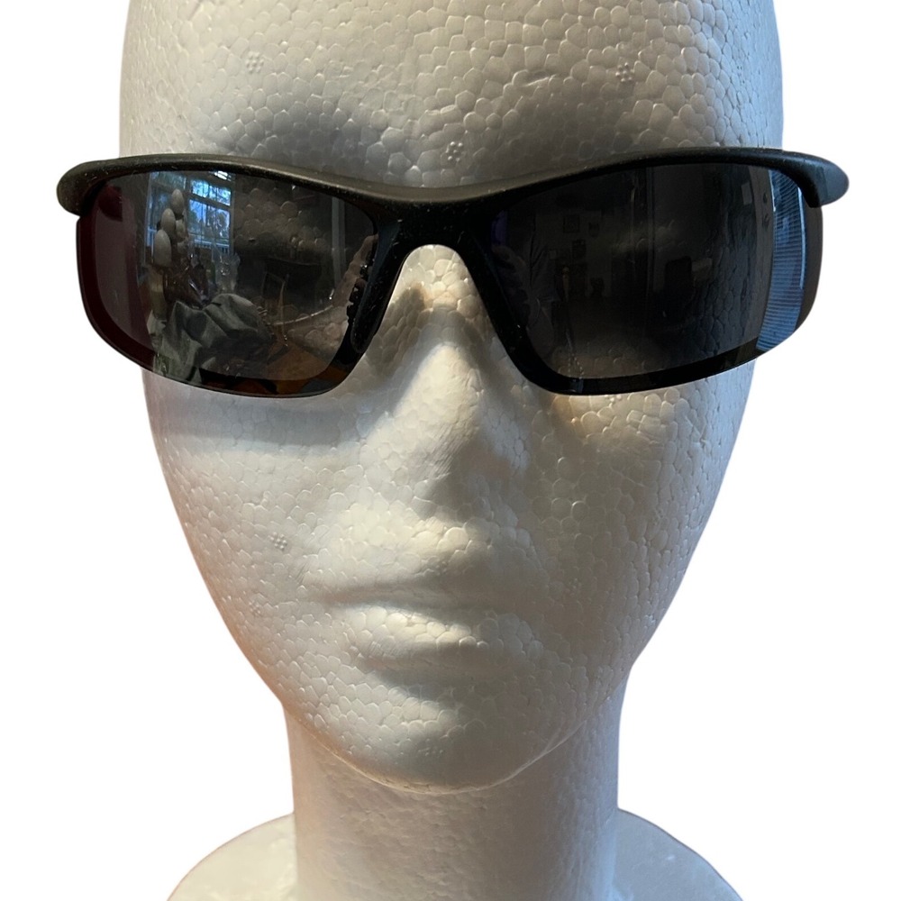 Foster Grant Ironman Sunglasses Black Wrap Sport Mens EG0119 Performance Eyewear